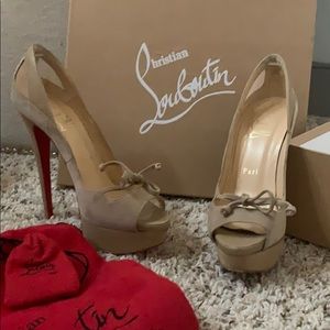 CHRISTIAN LOUBOUTIN MALEVA SUEDE SIZE:37